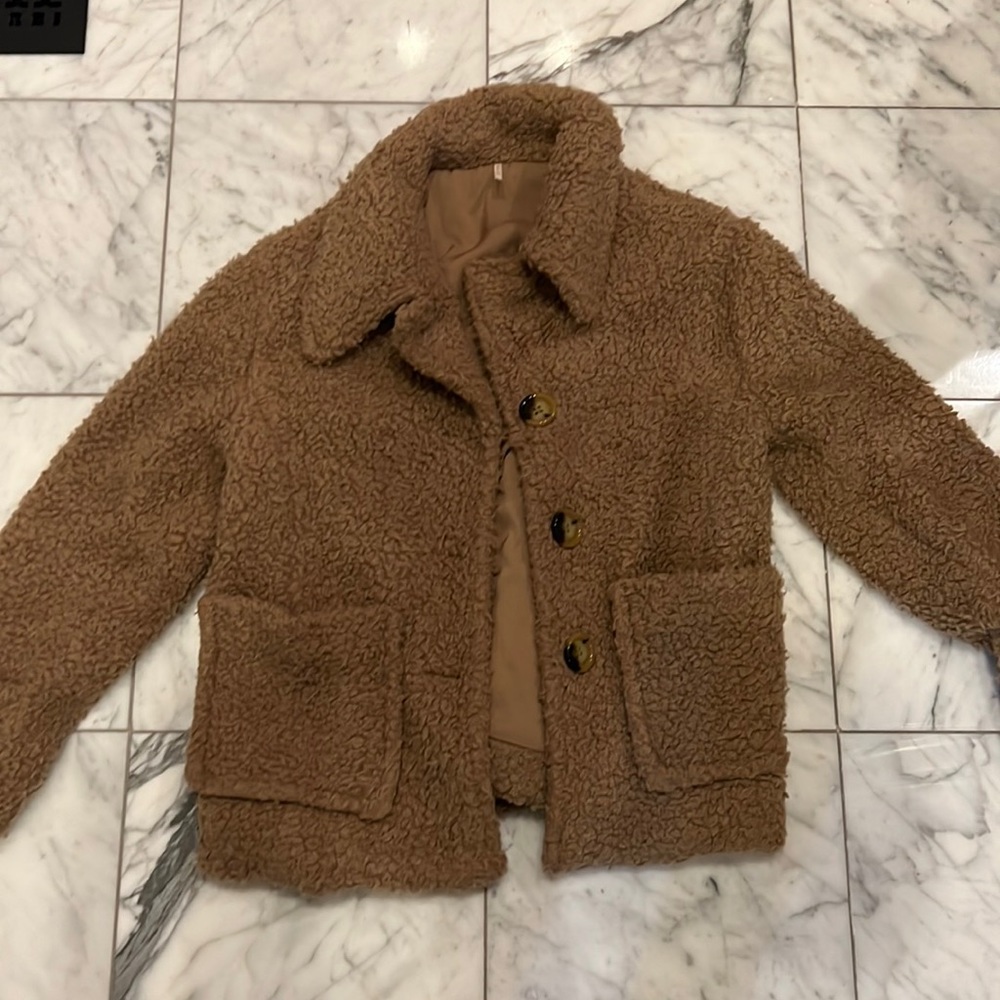 Teddy bear /Sherpa coat